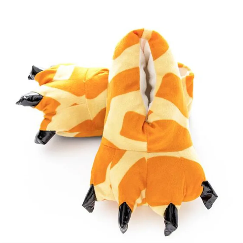 Хит продаж женская зимняя обувь лапы и милые носки с рисунками зверей из