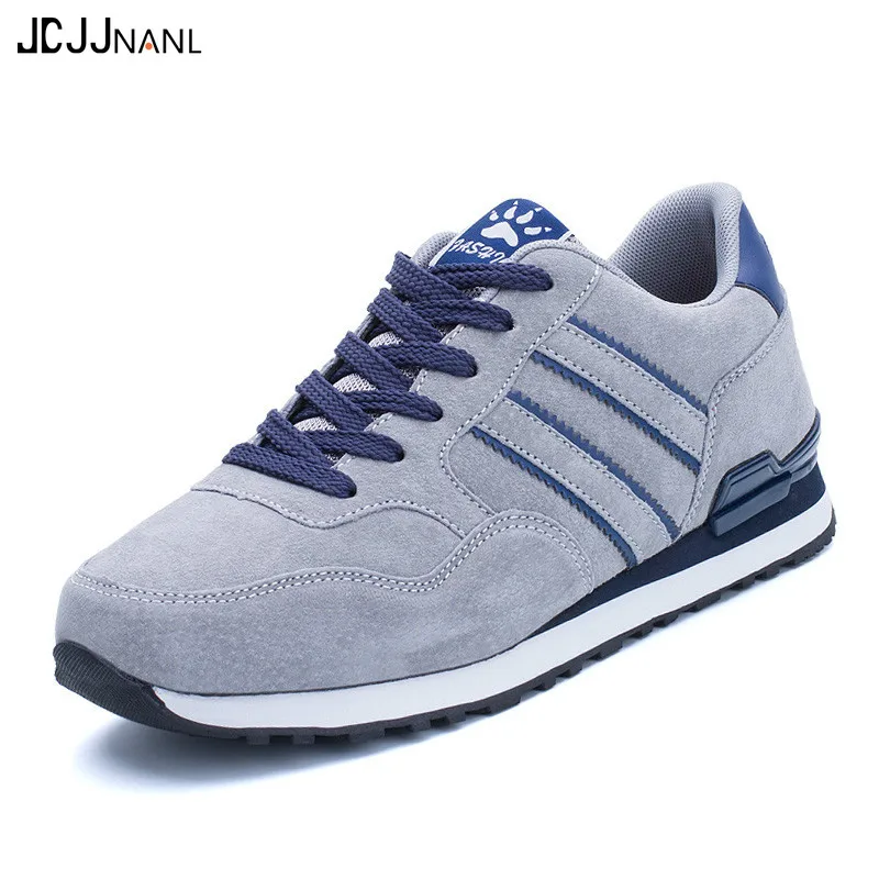 Мужская спортивная обувь для бега кожаная с мехом кроссовки уличная прогулочная