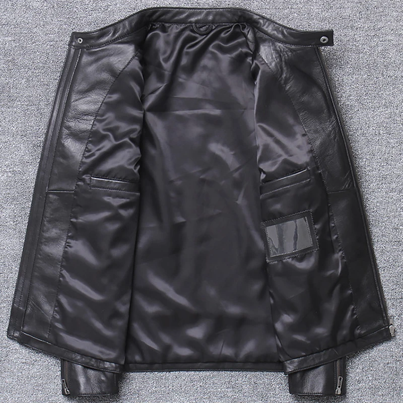 Real Picture Man's Sheepskin Leather Jackets American and European Style Men's Jacket Coats Oversized Streetwear XXXXL A772 |