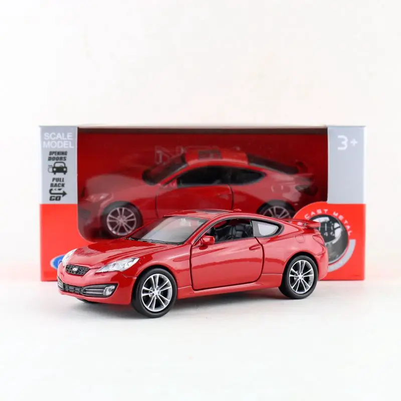 

Литая металлическая модель Welly, масштаб 1:36, 2009, игрушечный автомобиль Hyundai Genesis Coupe, образовательная коллекция, подарок для детей