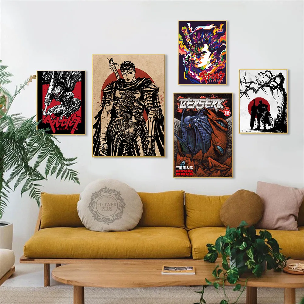 Необычные постер японское аниме Wall Art Холст Картина Плакаты и печать Настенная