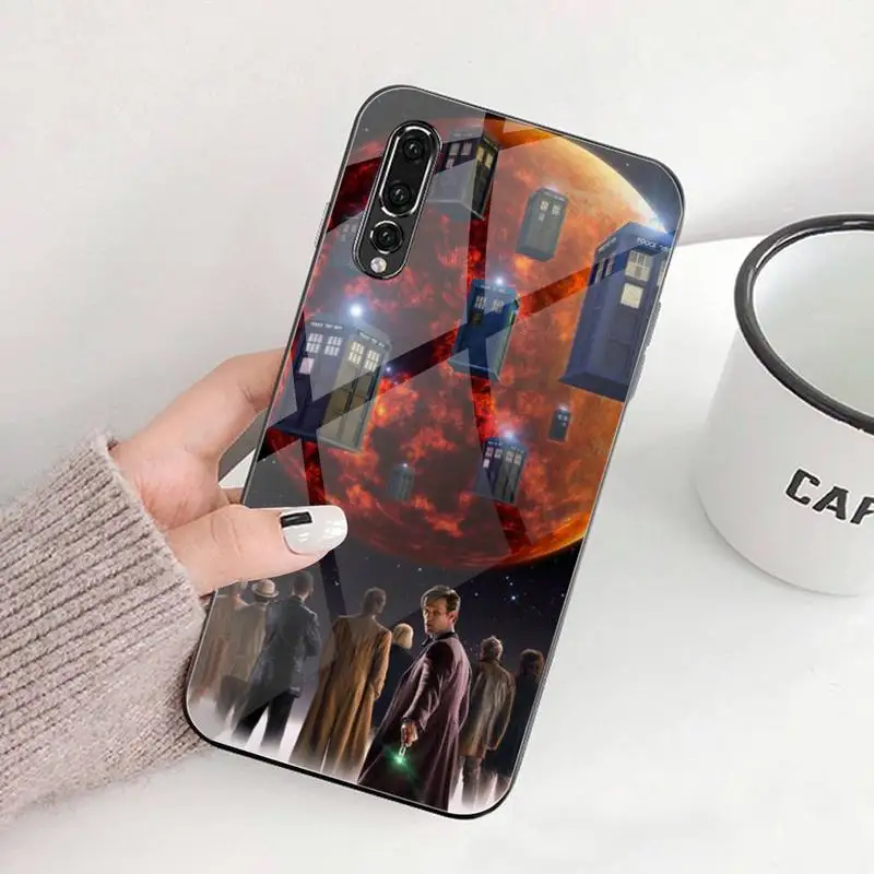 Чехол Tardis для Huawei P30 P20 P10 lite honor 7A 8X 9 10 mate 20 Pro закаленное стекло | Мобильные телефоны