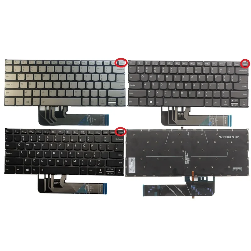 

Новая американская Клавиатура для ноутбука Lenovo Yoga 730-13 730-13IKB 730-13IWL 730-15IKB 730-15IWL американская черная/серая/Золотая клавиатура с подсветкой