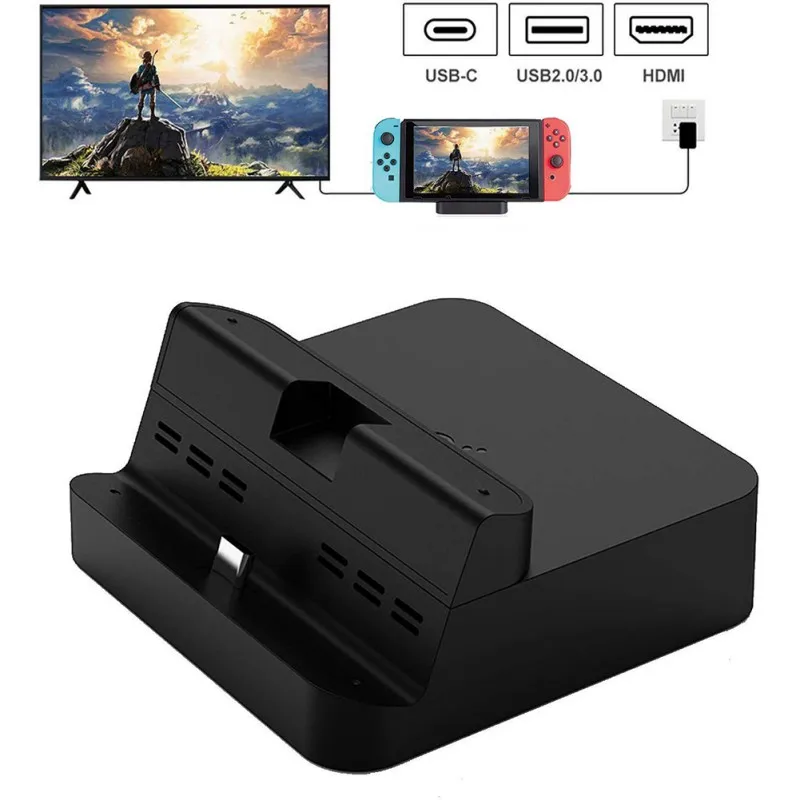 Портативная док-станция для nintendo Switch GuliKit док-станция с USB-C зарядка PD подставка HDMI адаптер и USB 3,0 порт
