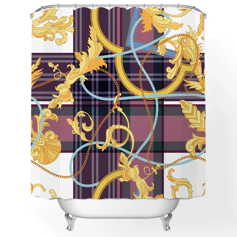 

Colorful Line Shower Curtain Simple Bohemian Shower Curtain for Living Room Luxury Curtains Simple Striped Pattern Bedroom Home