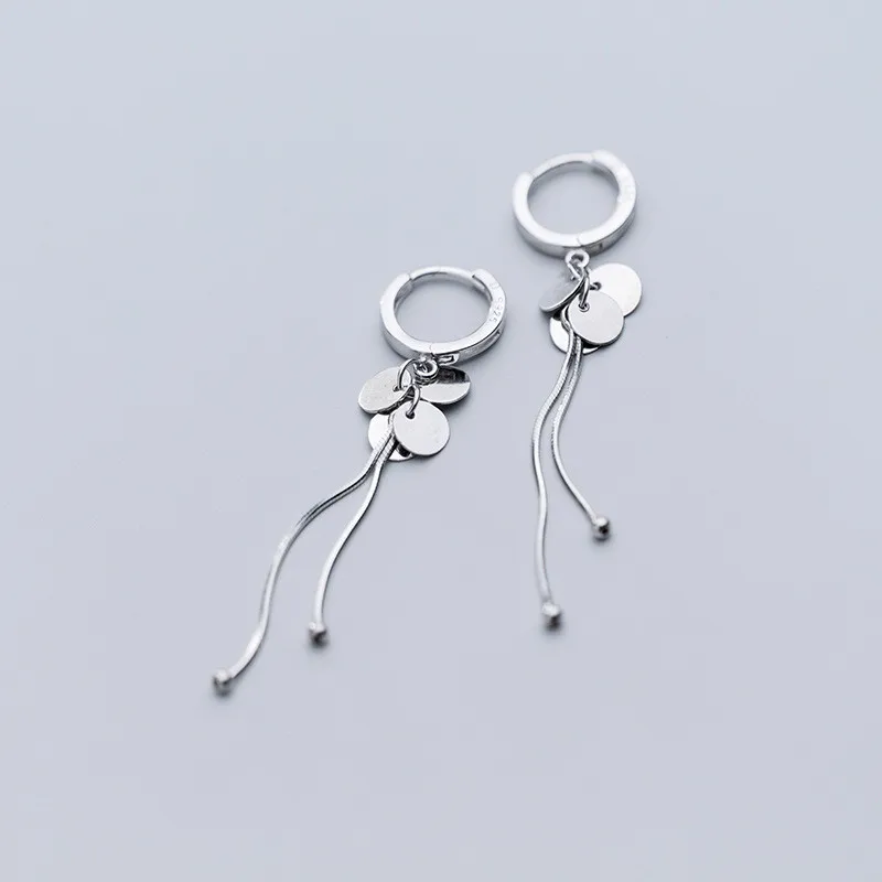 

Серьги-кисточки женские из серебра 925 пробы с круглыми бусинами