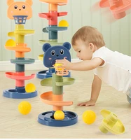 baby combination plastic sorter stack ring toys car glide track ball montessori educational toys shooting game childrens gifts