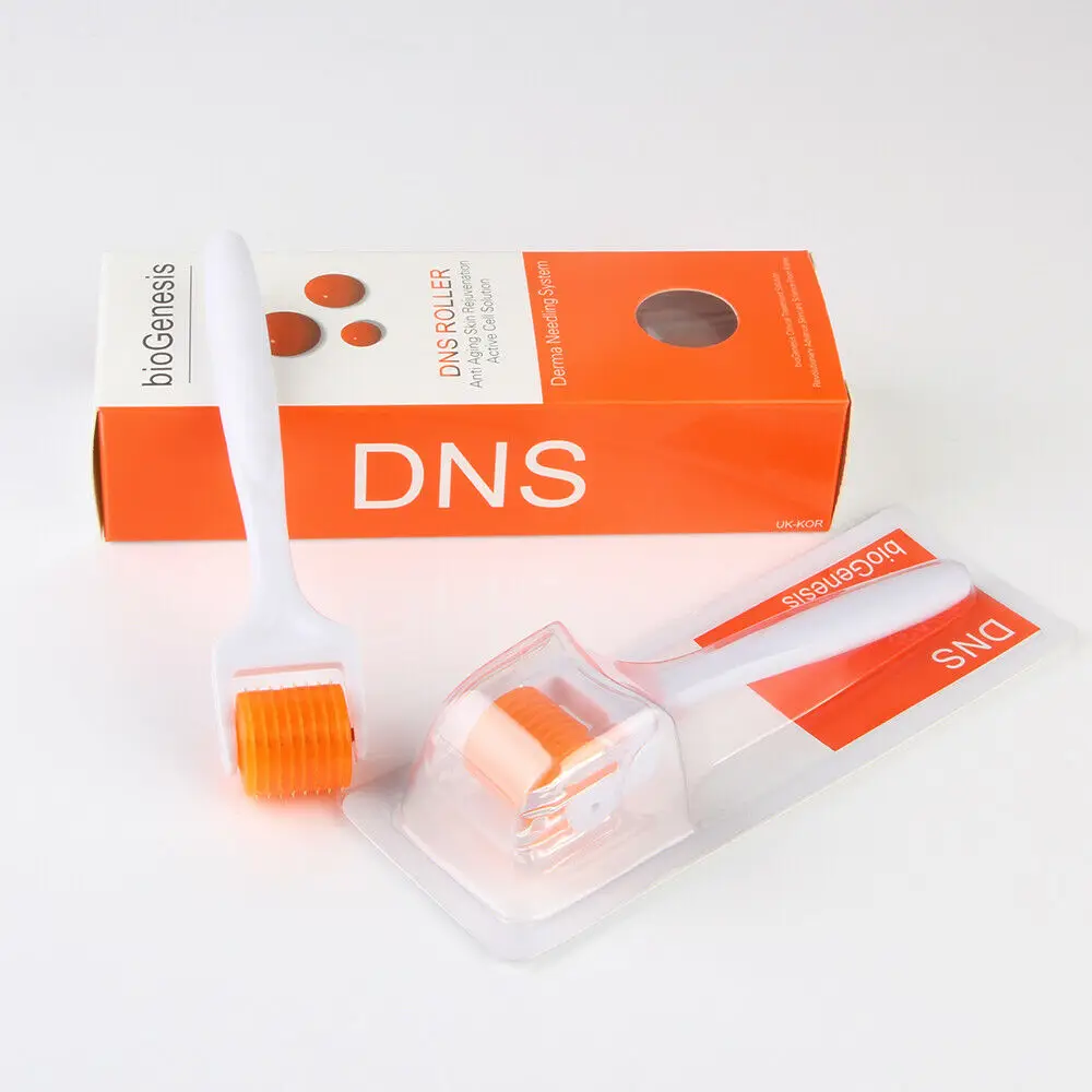 Ролик для кожи DNS титановый 192 микроиглы лечение выпадения волос рубцов морщин