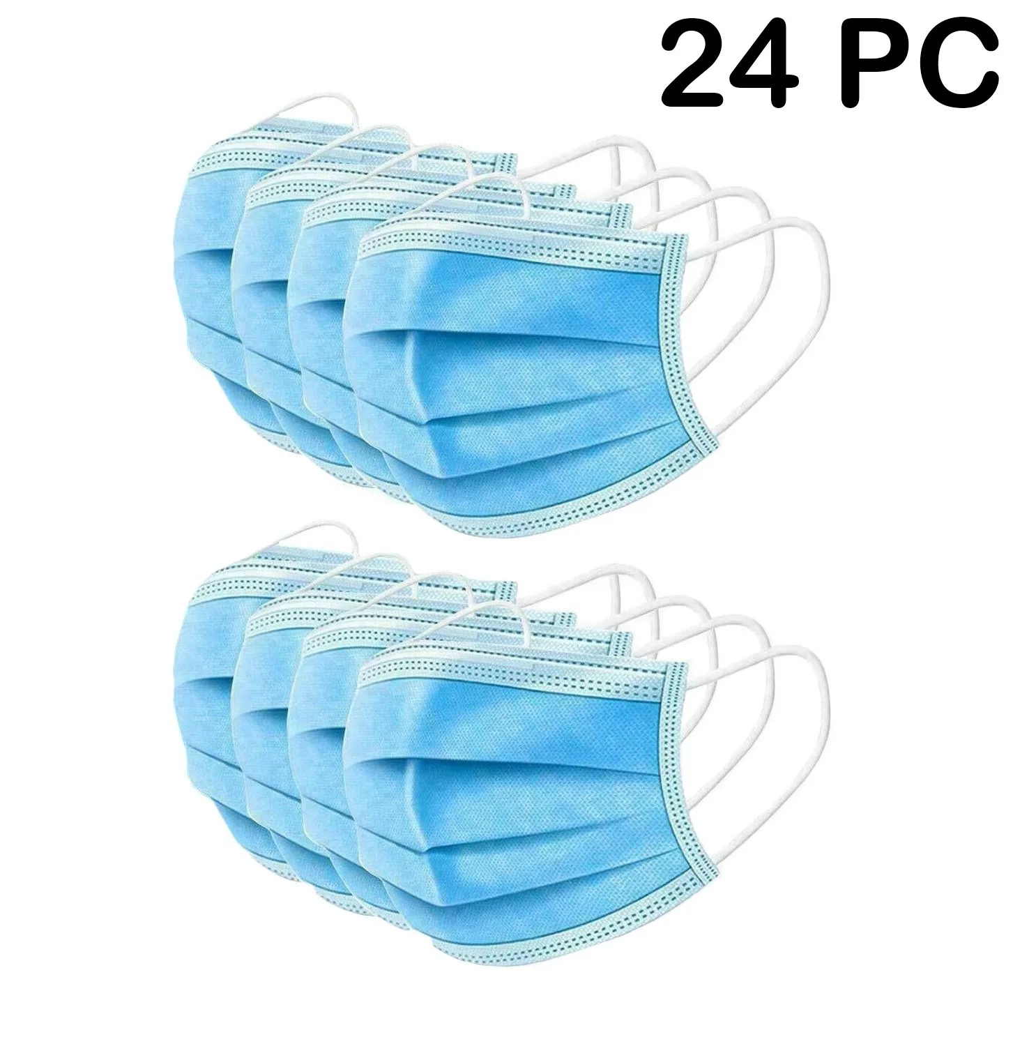 24 шт одноразовые защитные маски 3 слоя пылезащитный чехол для лица малдегид