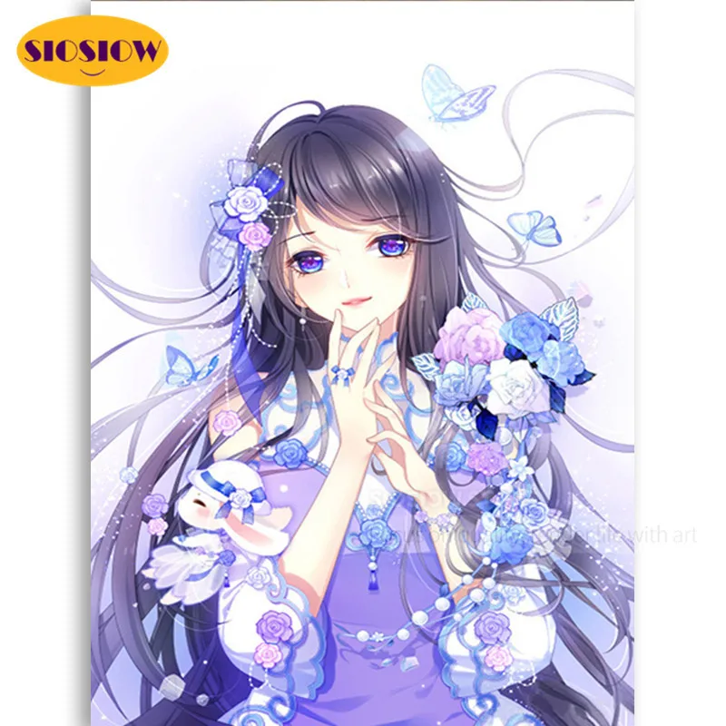 Алмазная мозаика 5d сделай сам Набор для вышивки крестиком из аниме красивая