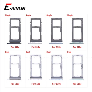 Разъем для sim-карты Слот лоток держатель для считывателя разъем Micro SD адаптер контейнер для Samsung Galaxy S10e G970 запасные части