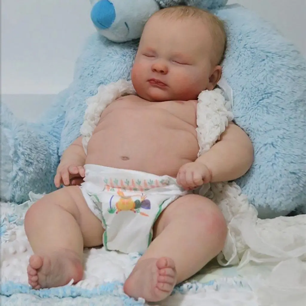 

Reborn Baby 23 Inches Lifelike Newborn Cute Joseph Vinyl Unpainted Unfinished Parts DIY Blank Doll Kit
