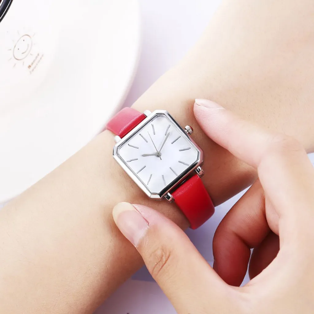 Women's Square Watches Fashion Delicate Small Belt Casual Simple Ladies Quartz Watch часы женские reloj mujer montre /d |