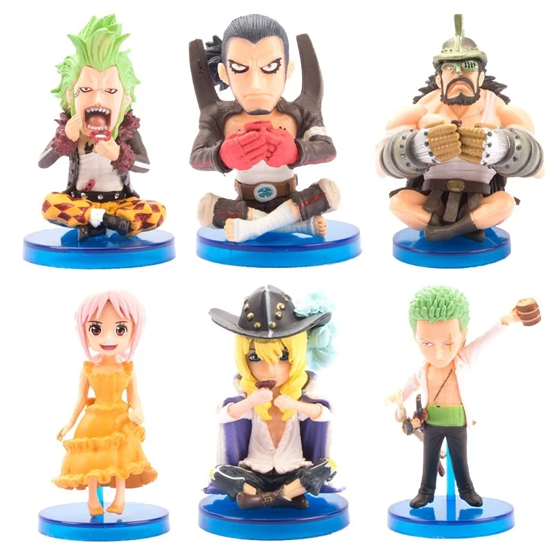 6 шт. фигурки героев мультфильмов WCF Roronoa Zoro Nami Cavendish 5-8 см | Игрушки и хобби