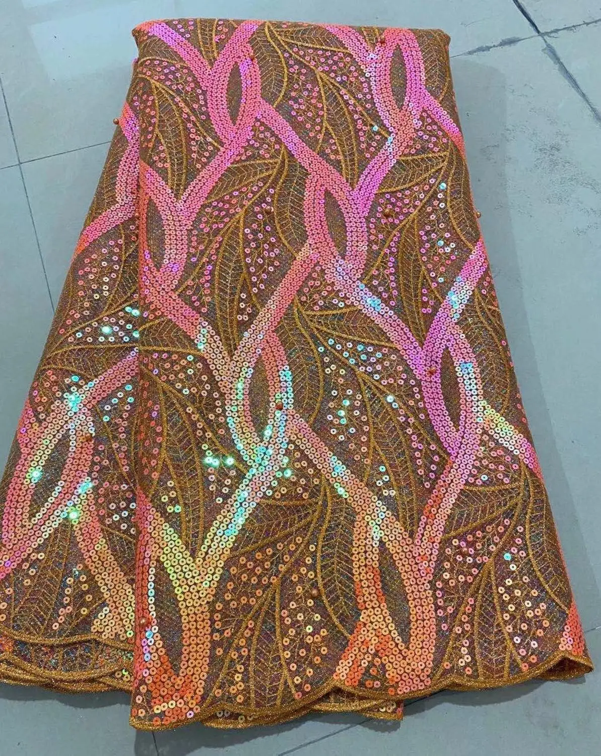 Зеленый Новый дизайн африканская кружевная ткань 2020 французская Тюлевая