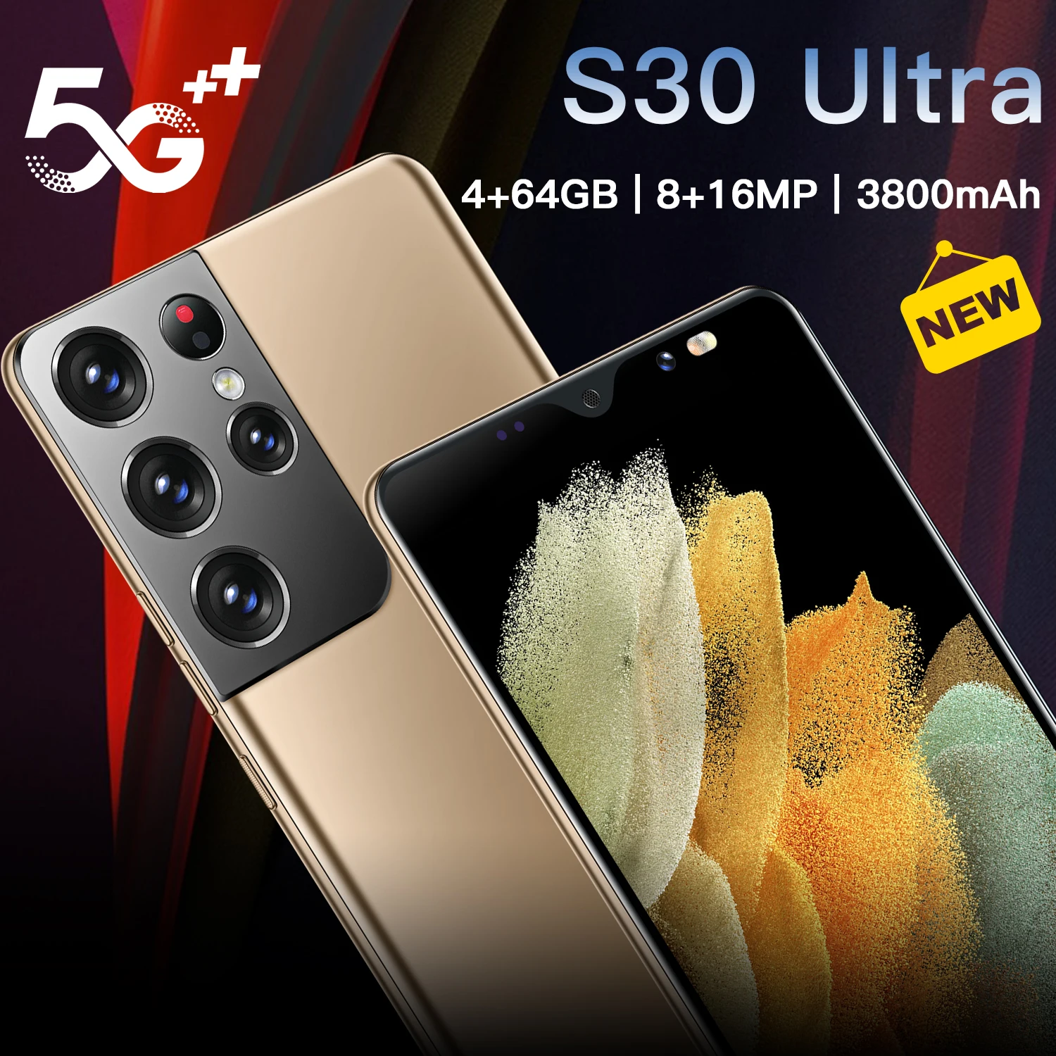 

Galaxy S30 Ultra 5.0 Inch Android 10.0 Smartphones 8 512GB High capacity 3800mAh 4G Phone 5G Global Version Mobile Phon