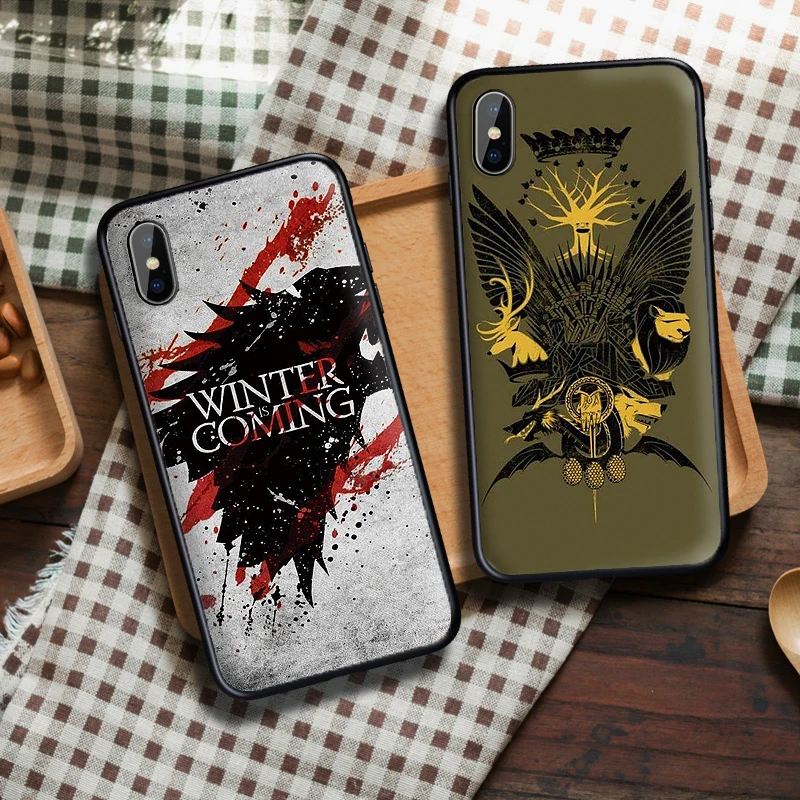 Мягкий ТПУ чехол Thrones House Stark для Apple IPhone X XR XS MAX 5 5S 5C SE 6 S 7 8 Plus ipod touch силиконовый |