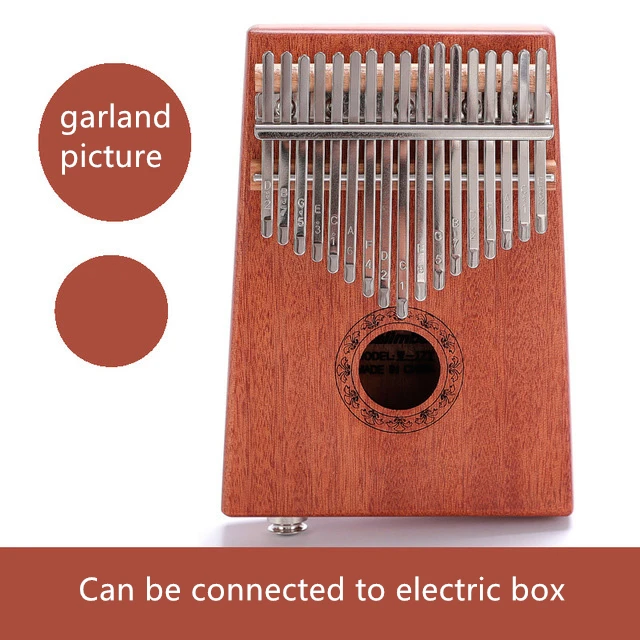 17 клавишный EQ Kalimba Электрический палец большой фортепиано встроенный пикап с 6 35