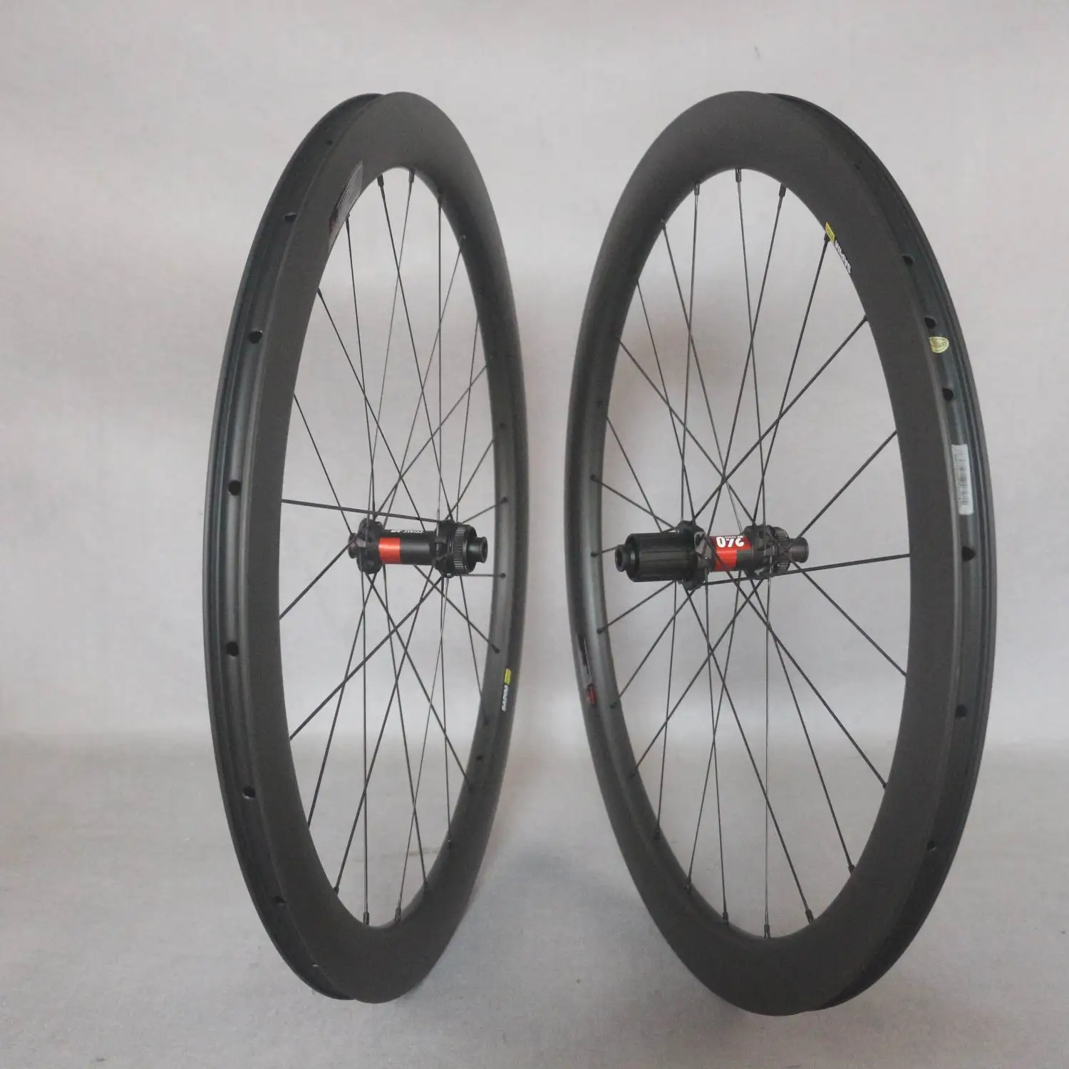 Aero карбоновые велосипедные колеса трубчатый довод бескамерный обод дорожный