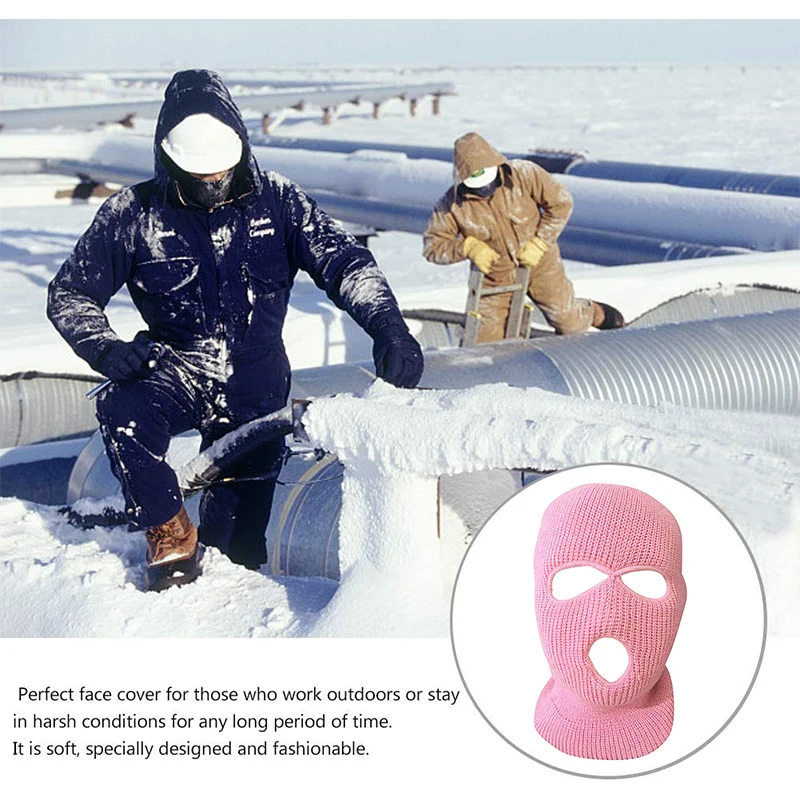 Уличная Балаклава маска на все лицо теплая грабитель крутая Вязаная мужская