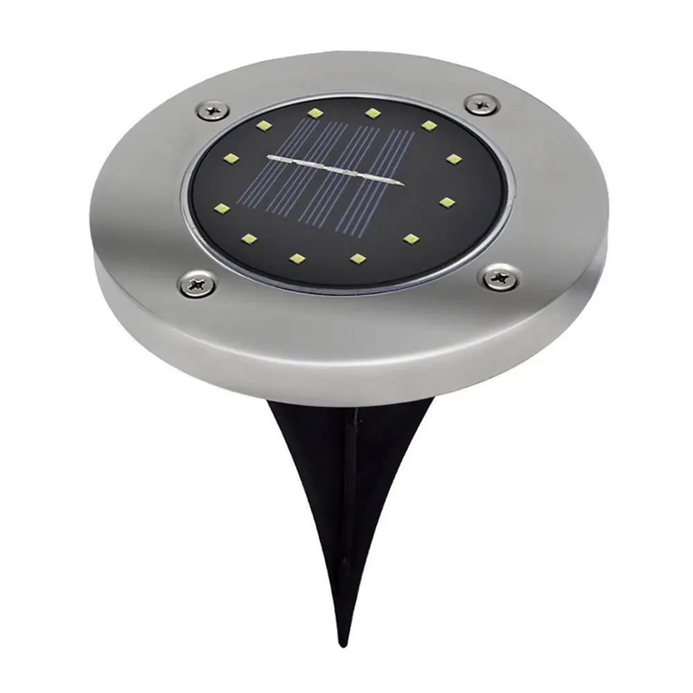 

12 LED Walkway Lights Street Garden Decking Outdoor Home Buried Light Disk Lights Ground Lamp Durable Eco-Friendly Path Way