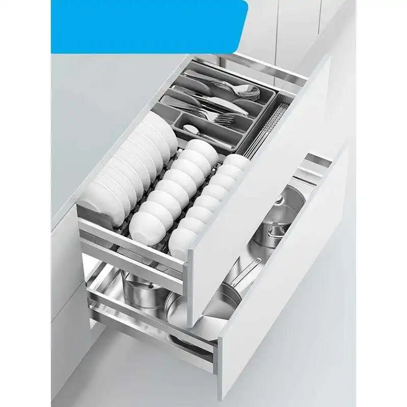 

Storage Kuchnia Pantries Accessories Organizer Stainless Steel Cuisine Rack Cocina Kitchen Cabinet Cestas Para Organizar Basket