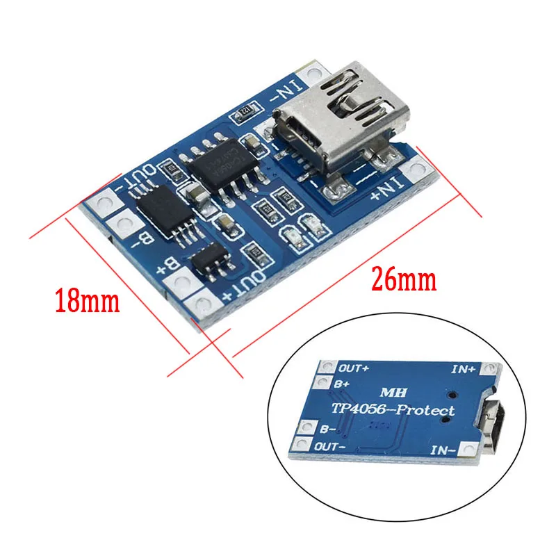 Умная электроника 5 в type-c Micro USB 1A 18650 литиевая батарея зарядная плата с защитным