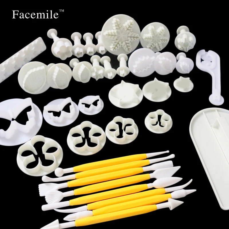Facemile Sugarcraft подарок Плунжерные резаки кондитерский ролик помадка прибор для создания глазури силиконовая Пластиковая форма 04021