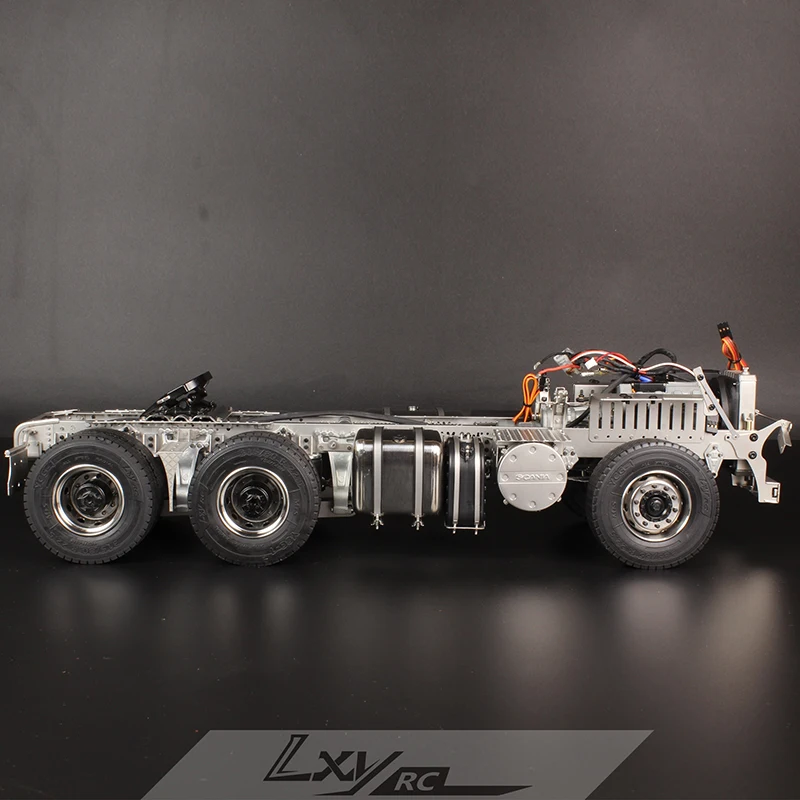 Scaleclub LXY Model 1/14 Scania R620 R470 R730 Rear Axle Lifting 6x2 Tractor Chassis Suitable For Tamiya Truck CAB | Игрушки и хобби