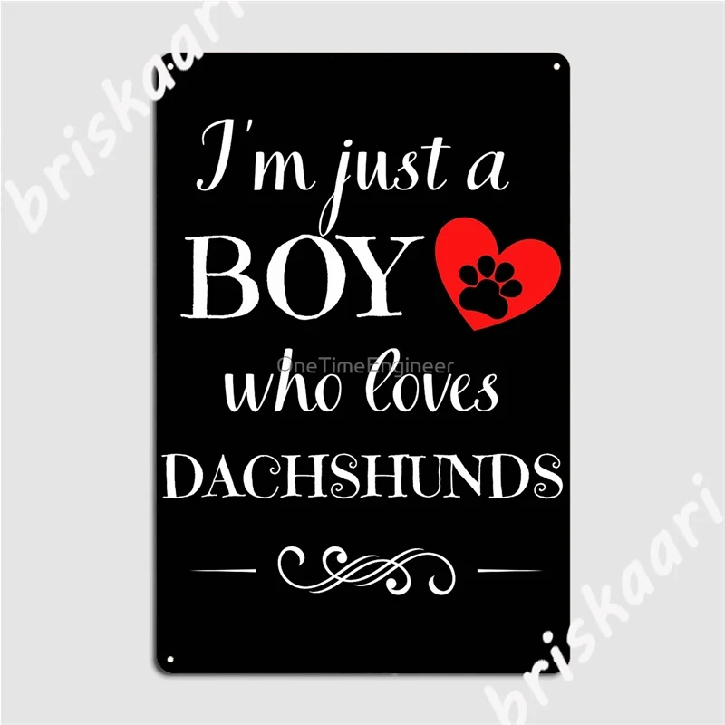 Просто мальчик который любит таксу цитата забавная такса говоря металлические