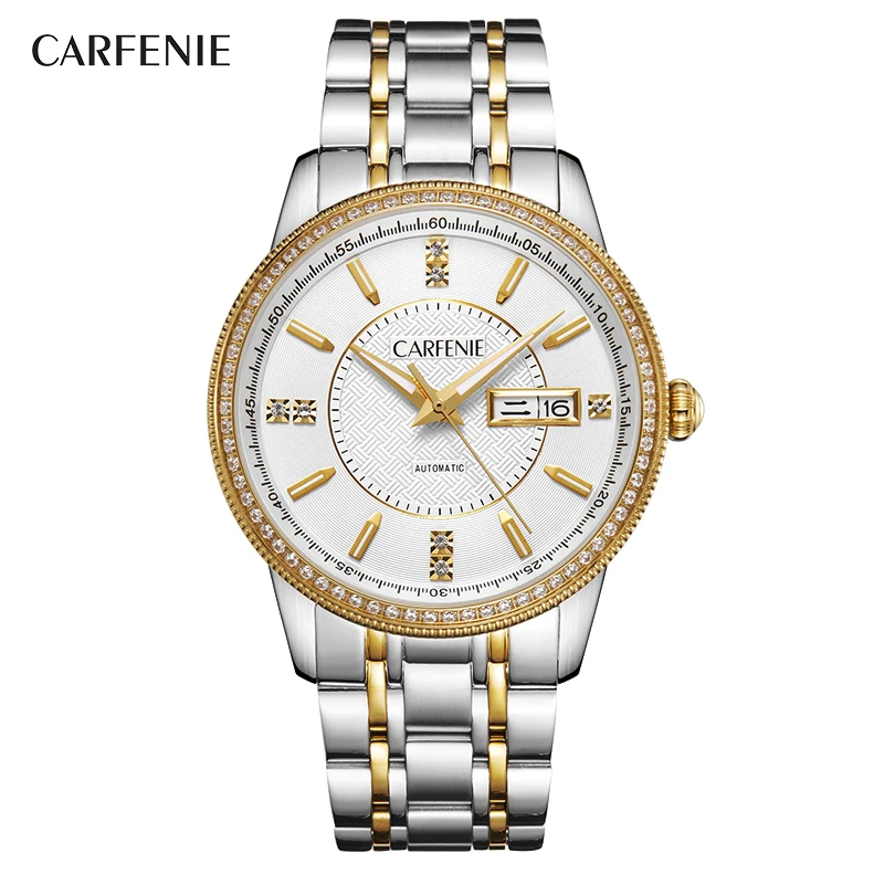 

Carfenie 2021 Top Brand Couple Watch Mens Watches Luxury Quartz Watch Women Clock Wristwatch Fashion Casual Lovers Watch
