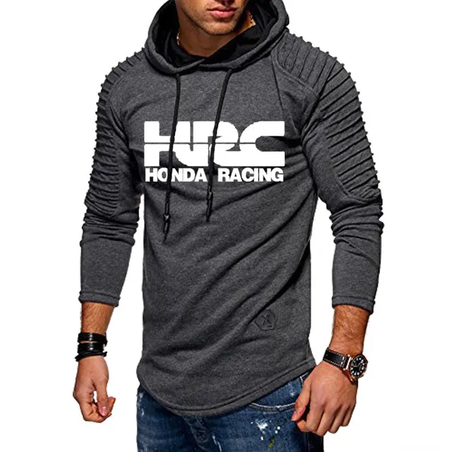 Толстовка мужская с логотипом гоночного мотоцикла и машины повседневная