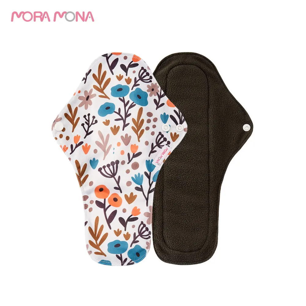 

Мора Мона 5 шт./упак. #28 × 18 см # Большой размер Многоразовые угольно-Бамбуковые Ткань моющийся санитарный салфетка