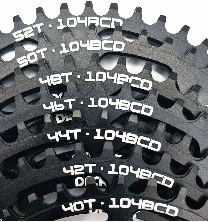 Круглая 104BCD 40/42/44/46/48/50/52 T Getande горный велосипед Wiel MTB bike для 8-12 скоростной