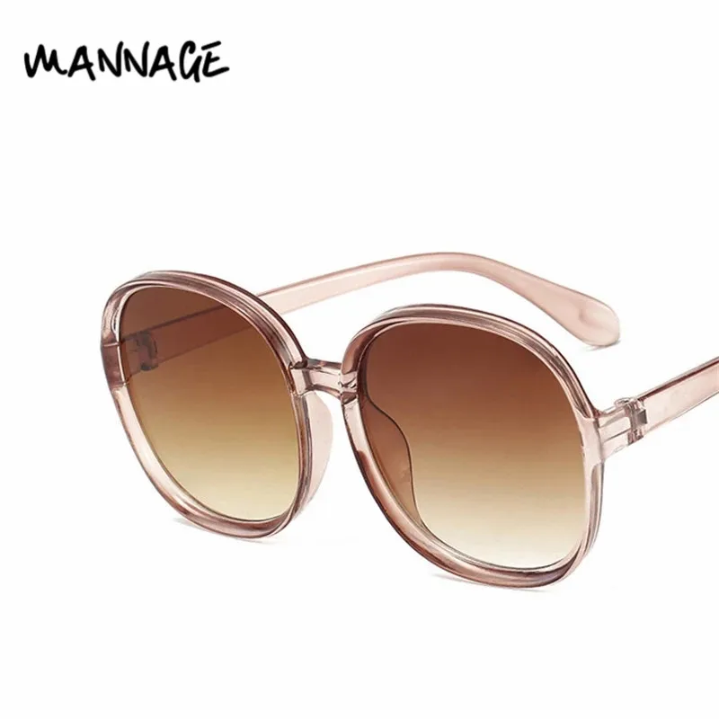 Elegant Oversized Round Sunglasses Women Simple Fashion Big Plastic UV400 Ladies Sun Glasses | Аксессуары для одежды