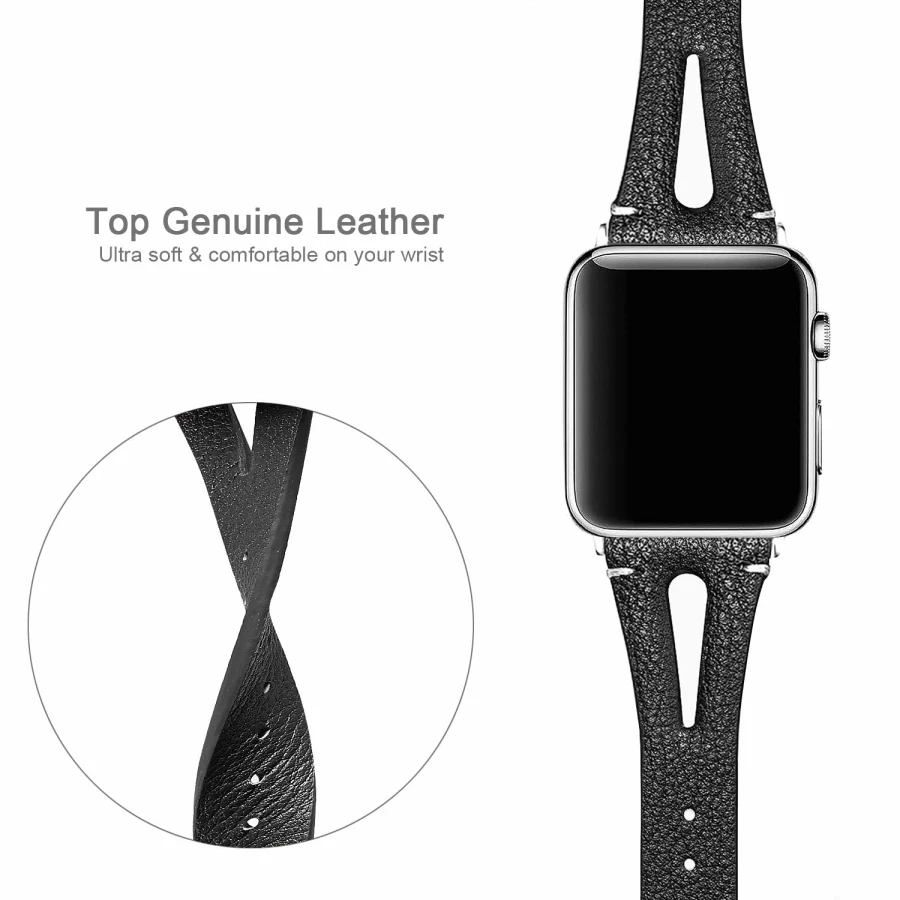 Для Apple Watch Series 5 4 3 2 кожаный ремешок с цветочным принтом для iWatch 38 мм 42 40 44 наручный