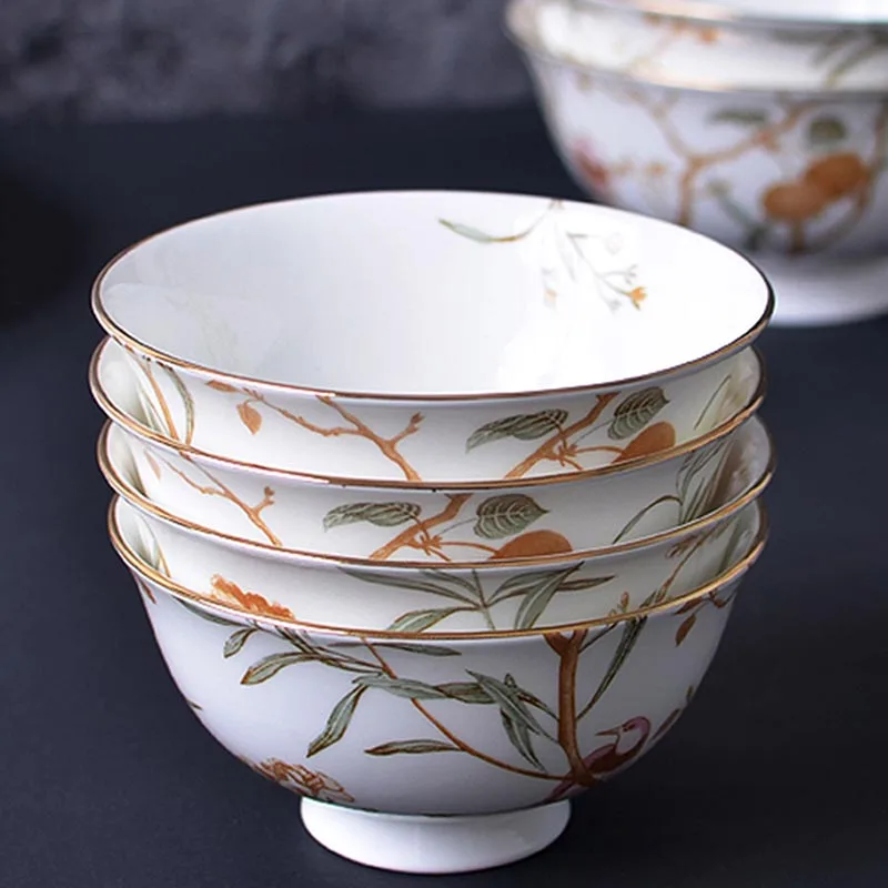 1 шт. посуда в европейском стиле китайские костяные миски для супа креативная