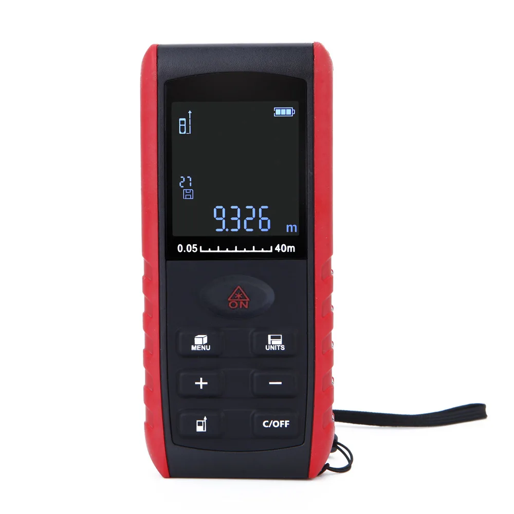 Лазерный дальномер 40 м линейка точность 2 мм лазерный цифровая лазерная лента