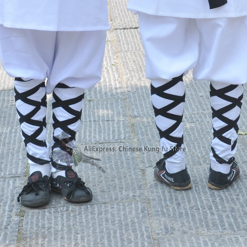 Shaolin носки монаха обмотки для ног форма кунг фу костюм боевых искусств