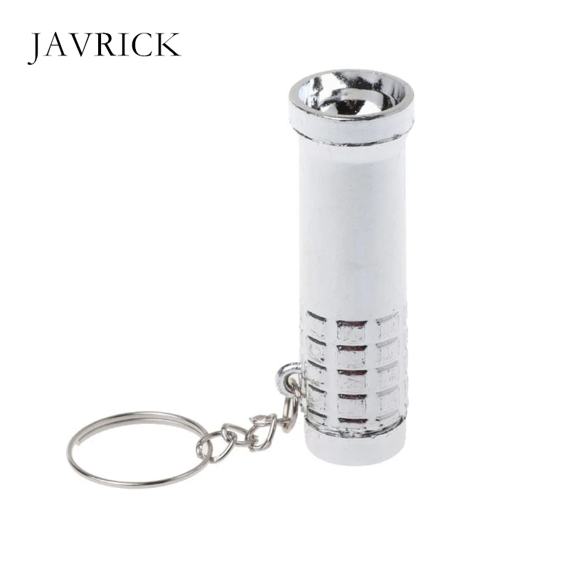 2 в 1 Мини брелок со светодиодным Белый светодиодный фонарь с защитой от