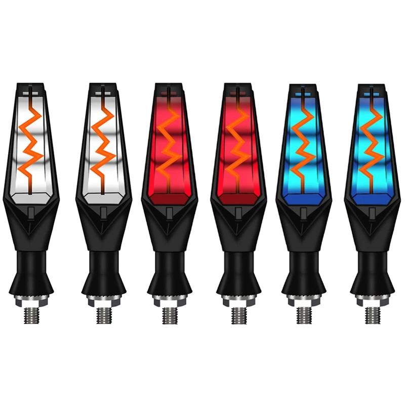 

2 шт. светодиодный Сигналы поворота для мотоцикла светильник хвост проблесковый маячок "бегущая вода" мигалка IP68 мотоциклетный мигающий све...