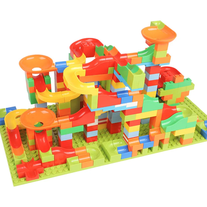 Мини-размер 165-330 шт. Marble Run конструкторных блоков Детские кубики набор игрушек для