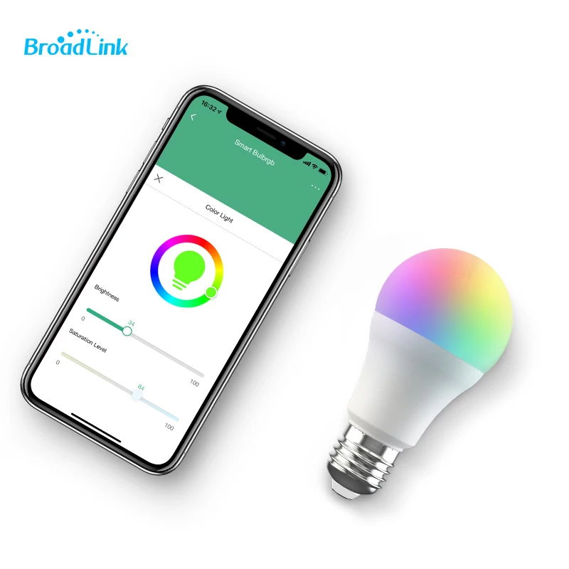 Умная Светодиодная лампа BroadLink LB27R1/LB26R1 220 В Wi Fi RGB работает с Alexa и Google Home функция