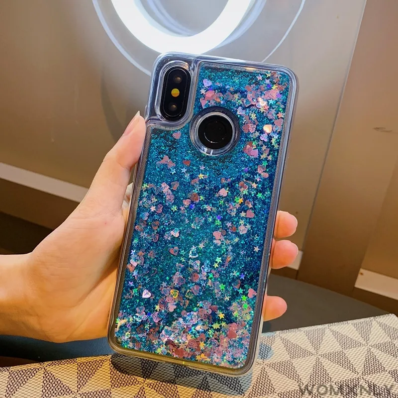 

Soft Transparent Silicone Cover Liquid Quicksand Glitter Phone Case For Oppo Realme 5 6 Pro XT X2 A5 A9 2020 Reno Reno2 Z