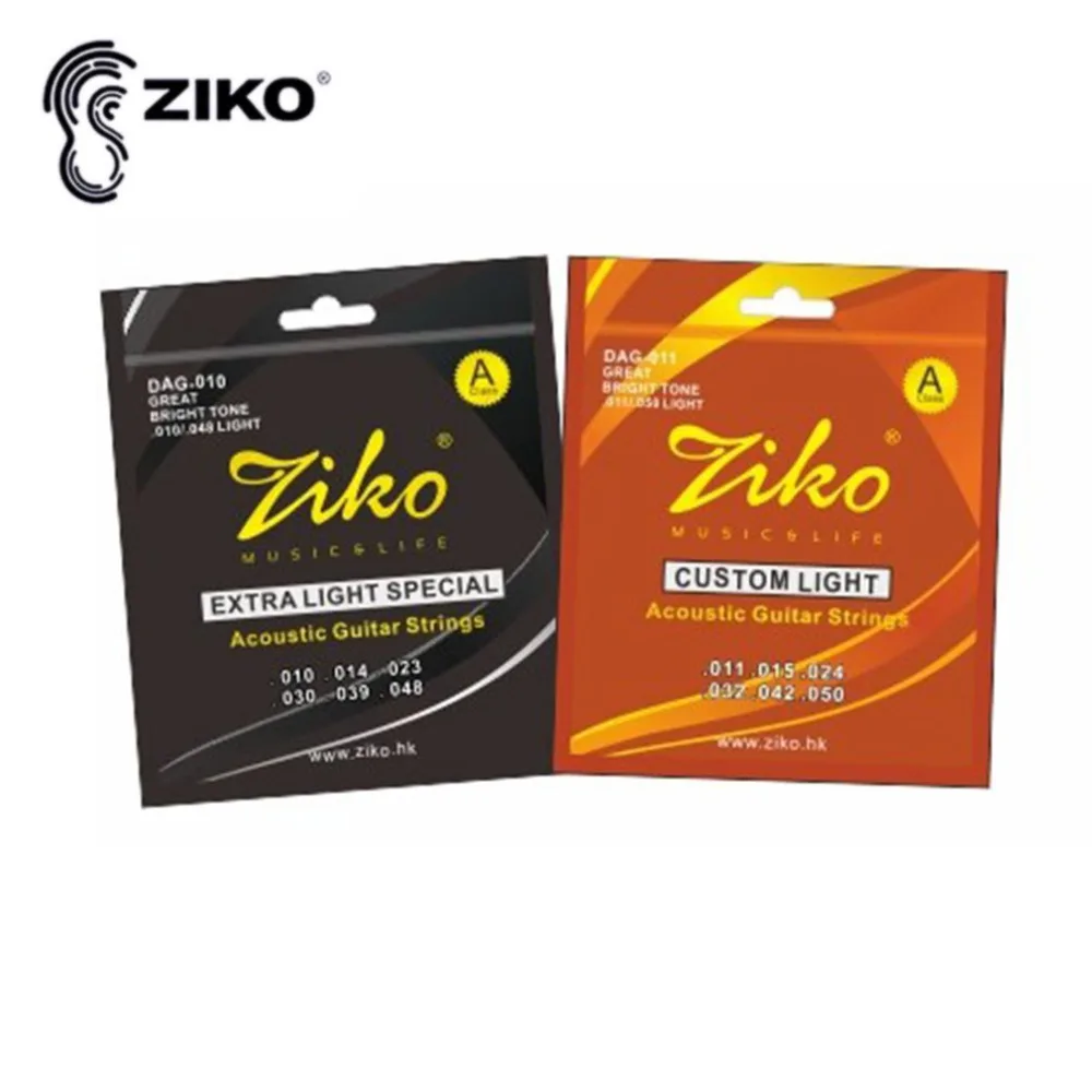 

6pcs Guitar Strings Set ZIKO DAG 010-011 Electric Classical Acoustic Guitar Strings Copper Guitar Accessories Top
