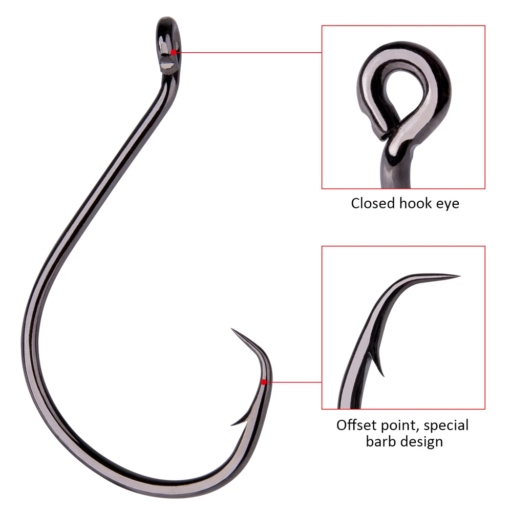 50 штук Mustad море Big Game рыболовный крючок 1/0 2/0 3/0 4/0 5/0 6/0 7/0 8/0 10/0 с высоким содержанием углерода морской лодки рыболовные принадлежности