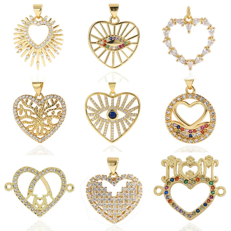 

Новые Модные полые циркониевые серьги с микрозакрепкой, аксессуары «сделай сам» для изготовления ювелирных изделий, браслетов, подвесок с ...