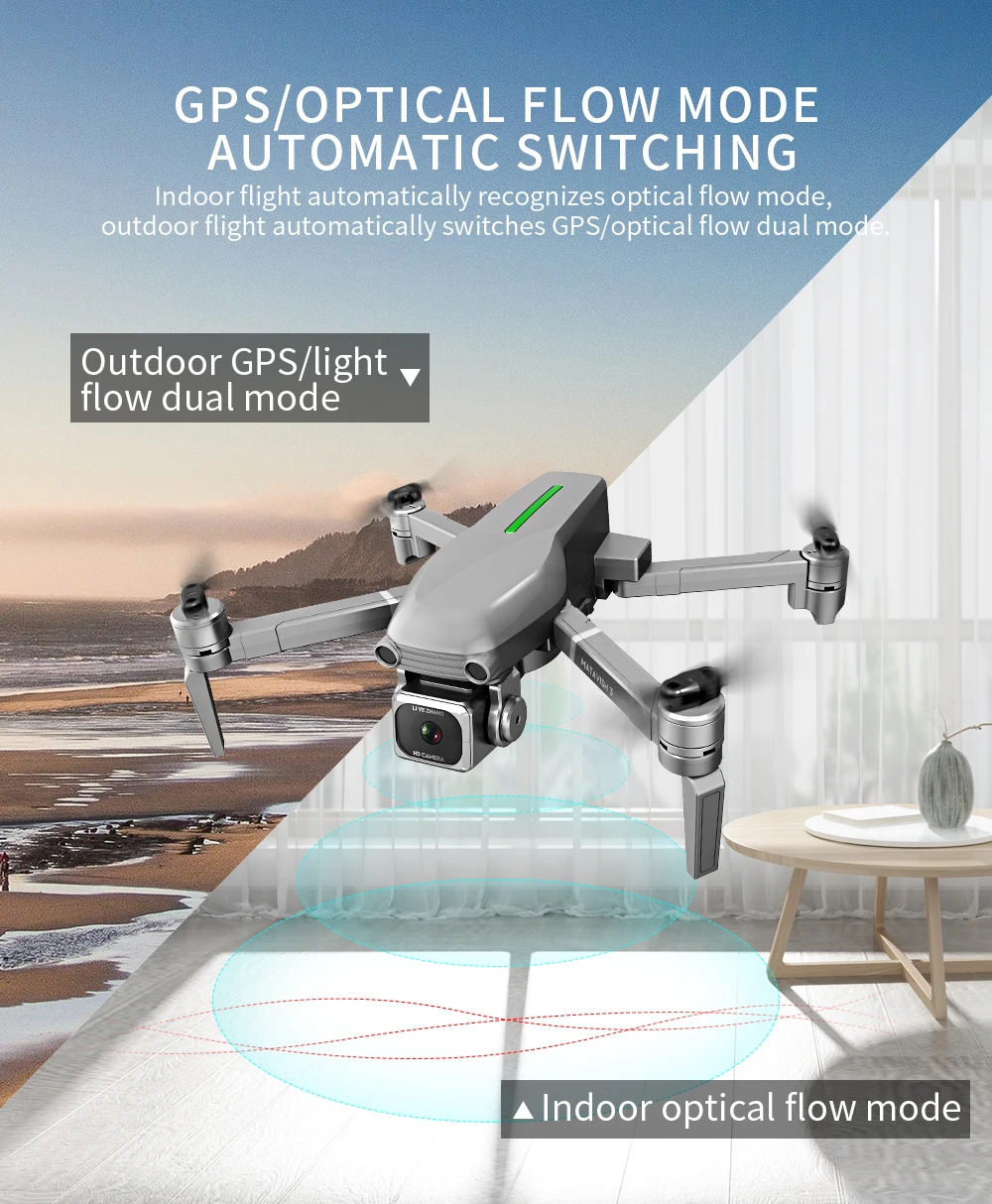L109 GPS Drone 4K HD камера Wi Fi x50 ZOOM 25 мин. полета траектории профессиональный Квадрокоптер RC Вертолет VS SG906