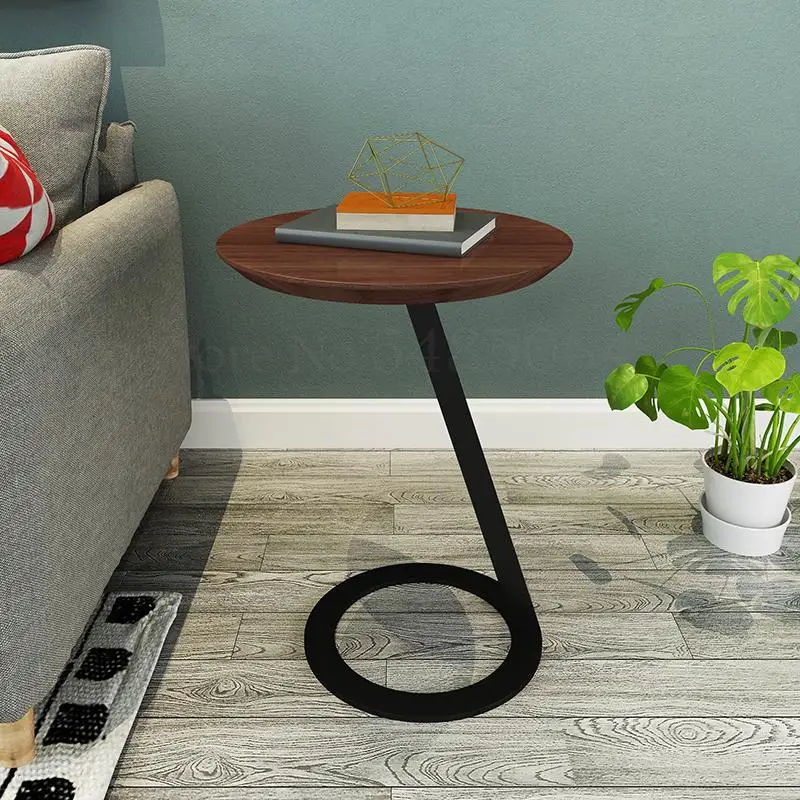 Creative Simple Round Small Coffee Table Removable Solid Wood Sofa Corner Side Nordic Lazy Bedside Mini |