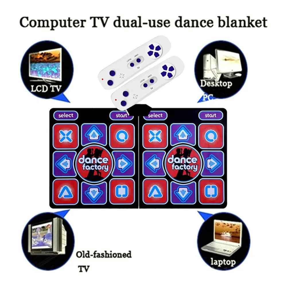 

New Non-Slip Dance Pads mats for PC TV Dance Gaming Yoga Mats Fit super dancer on computer PK on the Double Dance pads